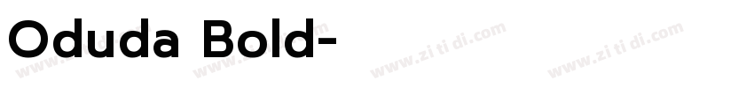 Oduda Bold字体转换